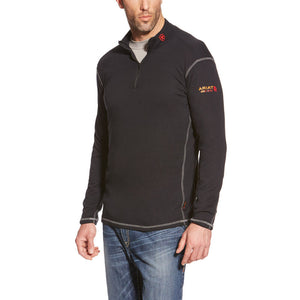 
            
                Load image into Gallery viewer, Ariat FR Polartec 1/4 Baselayer Zip Top - Black
            
        