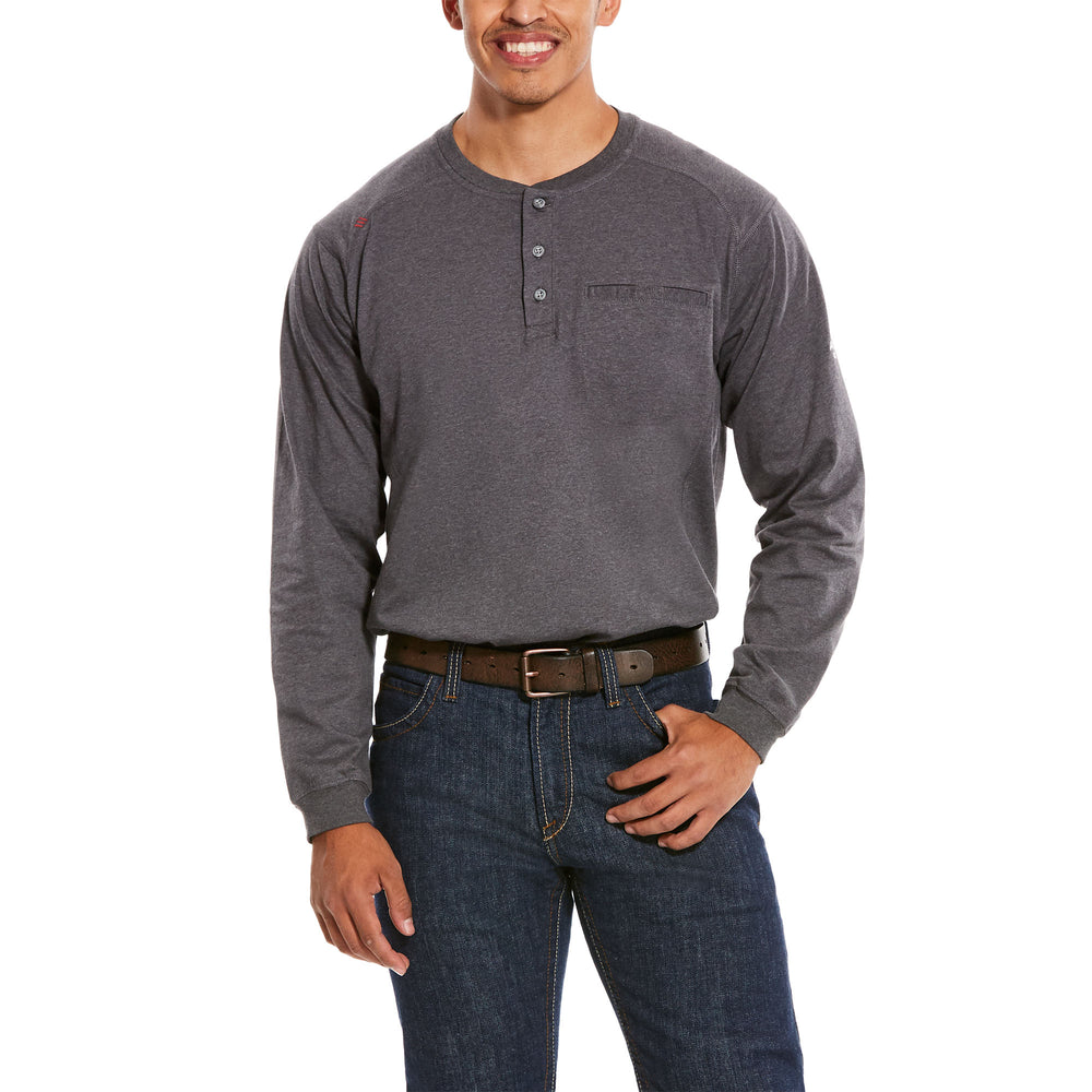 Ariat FR Air Henley - Charcoal Heather