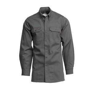 Lapco 7oz. FR Uniform Shirts | 100% Cotton - Gray